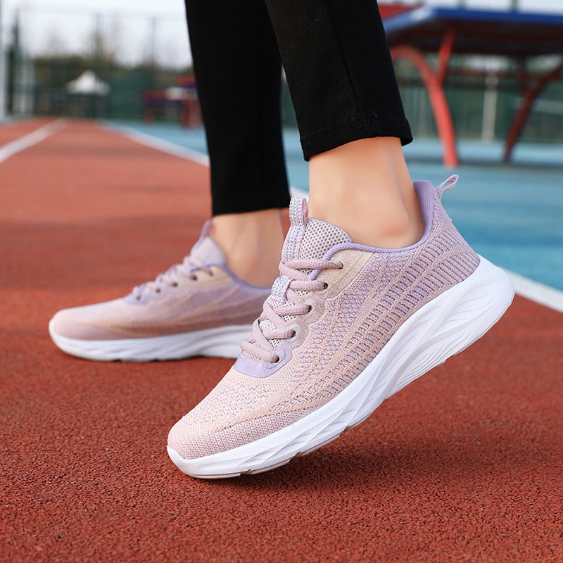 Damen Sportliche Freizeitschuhe mit atmungsaktiver Oberflächenstruktur und weicher Dämpfung R&B