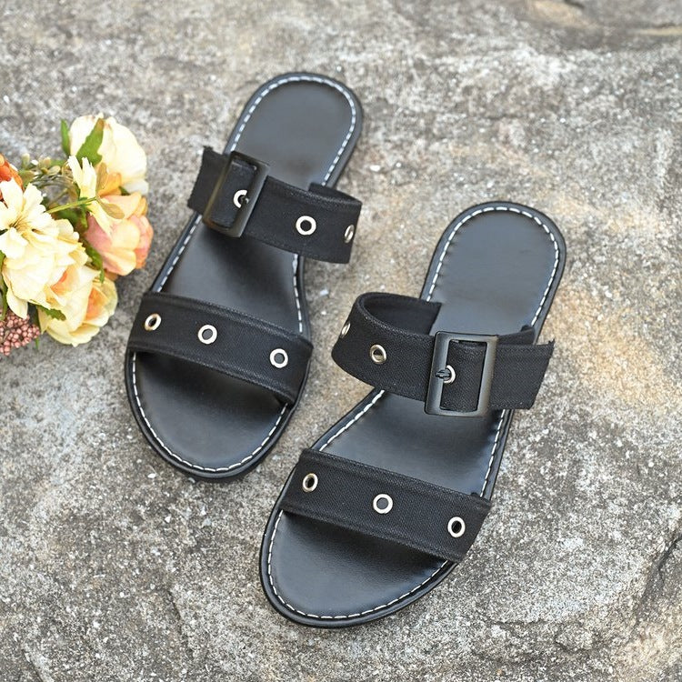 Damen Komfortable Riemchensandalen mit eleganten Schmuckdetails R&B