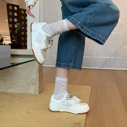 Damen Sportliche Sneakers mit atmungsaktiver Mesh-Oberfläche und rutschfester Sohle R&B