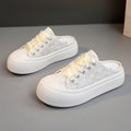 Damen Slip-On Sneakers im modernen Design mit transparentem Obermaterial und bequemer Sohle R&B