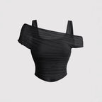 Damen Off-Shoulder Oberteil mit Raffung R&B
