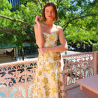 Damen Maxikleid mit floralem Muster R&B