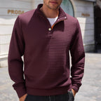 Herren stylischer Pullover mit modischem Stehkragen R&B