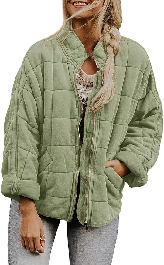 Damen Quilted Jacke mit praktischen Taschen und schnittfestem Design R&B