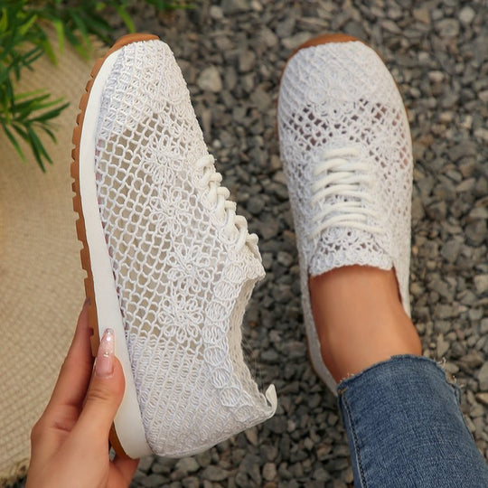 Damen atmungsaktive und flexible Netz-Sneaker R&B