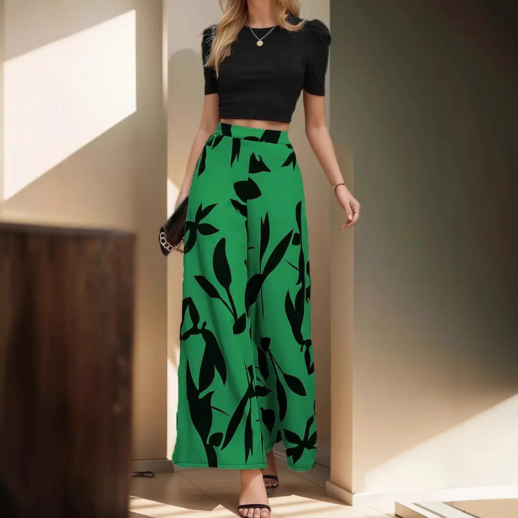 Damen Palazzohosen mit floralem Muster R&B