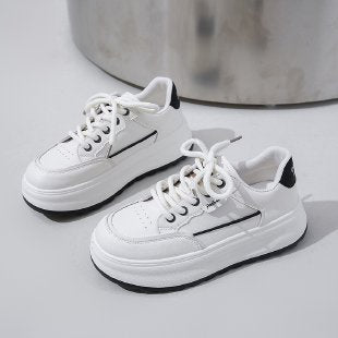Damen Hochwertige Sportliche Plateau-Sneaker R&B