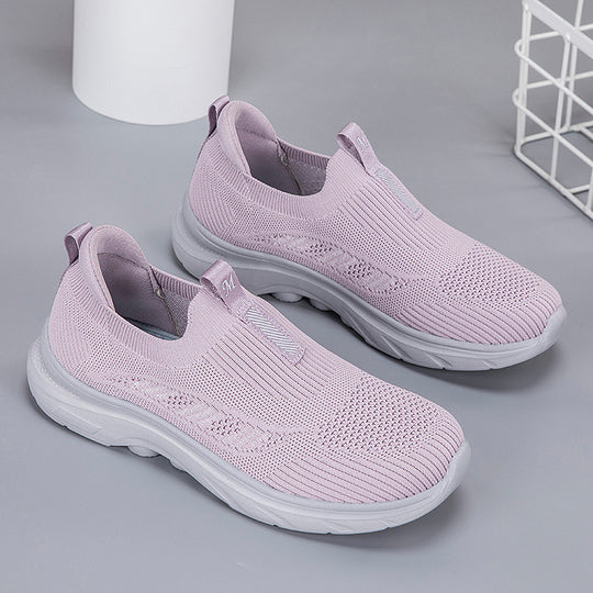Damen Bequeme Slip-On Fitnessschuhe mit atmungsaktivem Obermaterial R&B