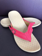 Damen Elegante und komfortable Zehentrenner-Sandalen mit verstellbarem Riemen R&B