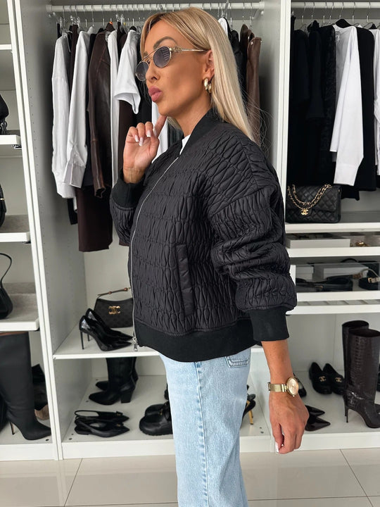 Damen Steppjacke mit komfortabler Passform und elastischen Bündchen R&B