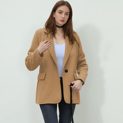 Damen eleganter Softblazer mit taillierter Passform R&B