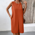 Damen ärmelloses Kleid mit praktischen Seitentaschen