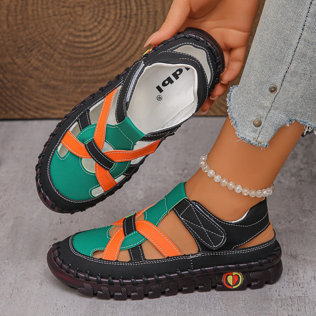 Damen Komfortable Sandalen mit schnittfestem Riemendesign R&B