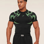 Herren nan nahtloses formgR&Bendes Funktionsshirt mit Kompressionseffekt und ergonomischen Muskelzonen R&B