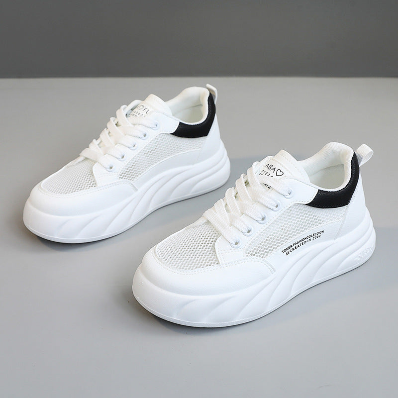 Damen sportliche Sneakers mit leichtem Mesh-Obermaterial und dämpfender Sohle R&B