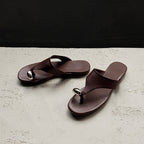Damen Zehentrenner Sandalen mit schickem Metallakzent R&B