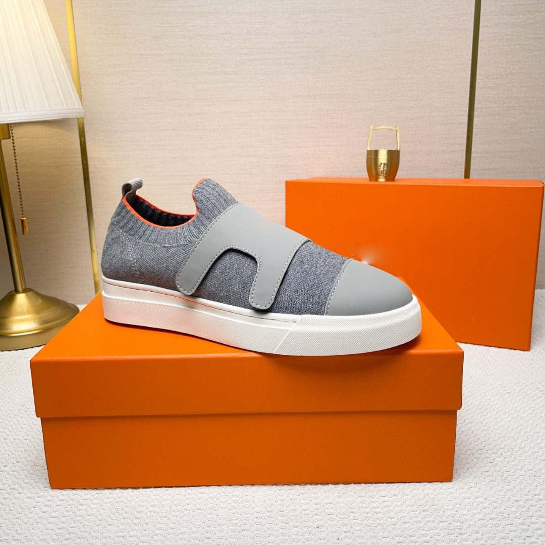 Damen Sportliche Slip-On Sneakers mit elastischem Verschluss und atmungsaktiver Oberfläche R&B