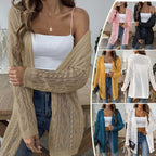 Damen leichte Strickjacke im eleganten Lochmuster R&B