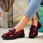Damen Mokassins mit modischer Schleifenapplikation und rutschfester Sohle R&B
