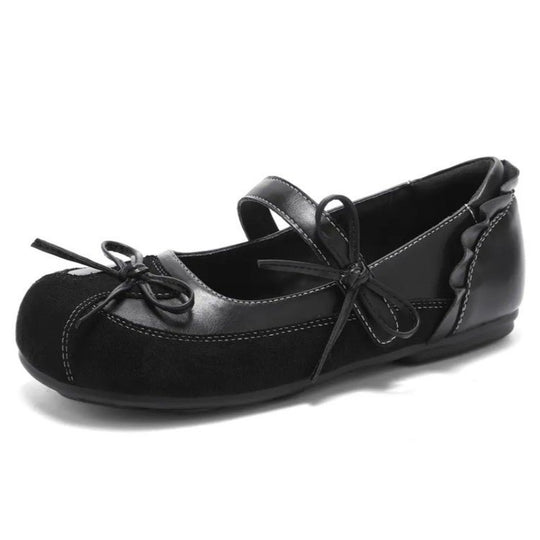 Damen Ballerinas mit zierlichem Riemchen und elegantem Schleifendetail R&B