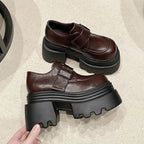 Damen Elegante Chunky Schuhe mit Schnallenverschluss und robuster Sohlenkonstruktion R&B