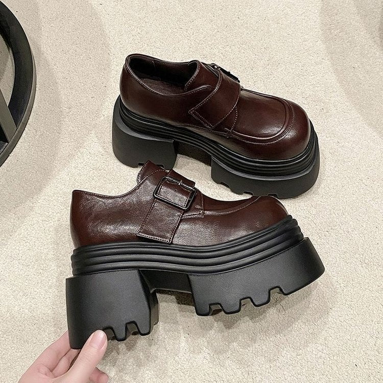 Damen Elegante Chunky Schuhe mit Schnallenverschluss und robuster Sohlenkonstruktion R&B