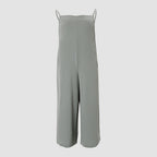 Damen Lässiger Jumpsuit mit weitem Bein und praktischen Taschen R&B
