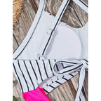 Damen Einteiliger Badeanzug mit elegantem Wickelschnitt