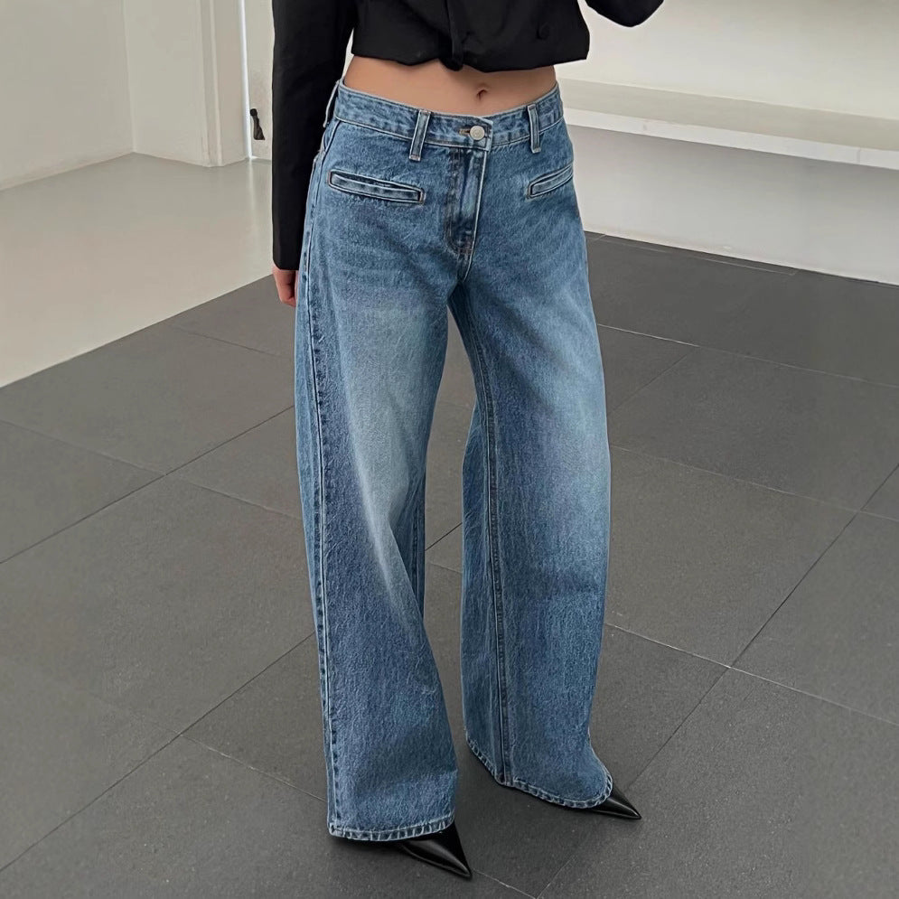 Damen Weite Jeans R&B