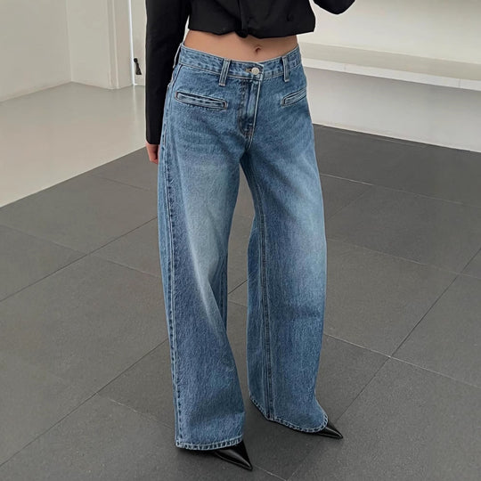 Damen Weite Jeans R&B