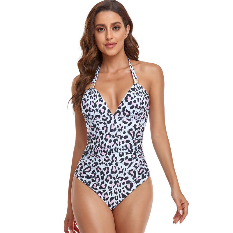Damen Eleganter Badeanzug mit floralem Design R&B