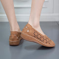 Damen Atmungsaktive Slip-On Clogs mit elegantem Lochmuster und rutschfester Sohle R&B