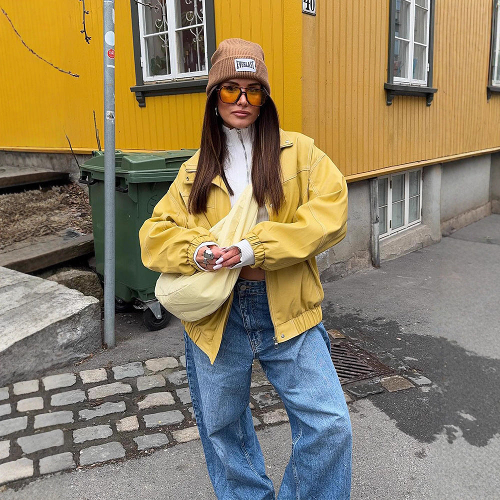 Damen Trendige Oversized Jacke R&B