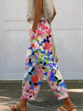 Damen Weite Sommerhose mit floralem Design und praktischen Taschen R&B