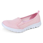Damen Slip-On Freizeitschuhe mit atmungsaktiver Netzoberfläche