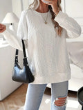 Damen Statement-Strickpullover mit strukturiertem Design R&B