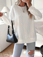 Damen Statement-Strickpullover mit strukturiertem Design R&B