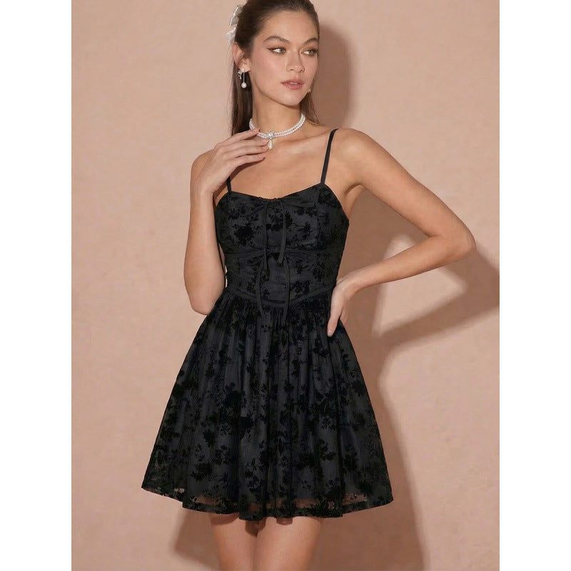 Damen Sommerliches Minikleid mit feinen Spitzenakzenten R&B