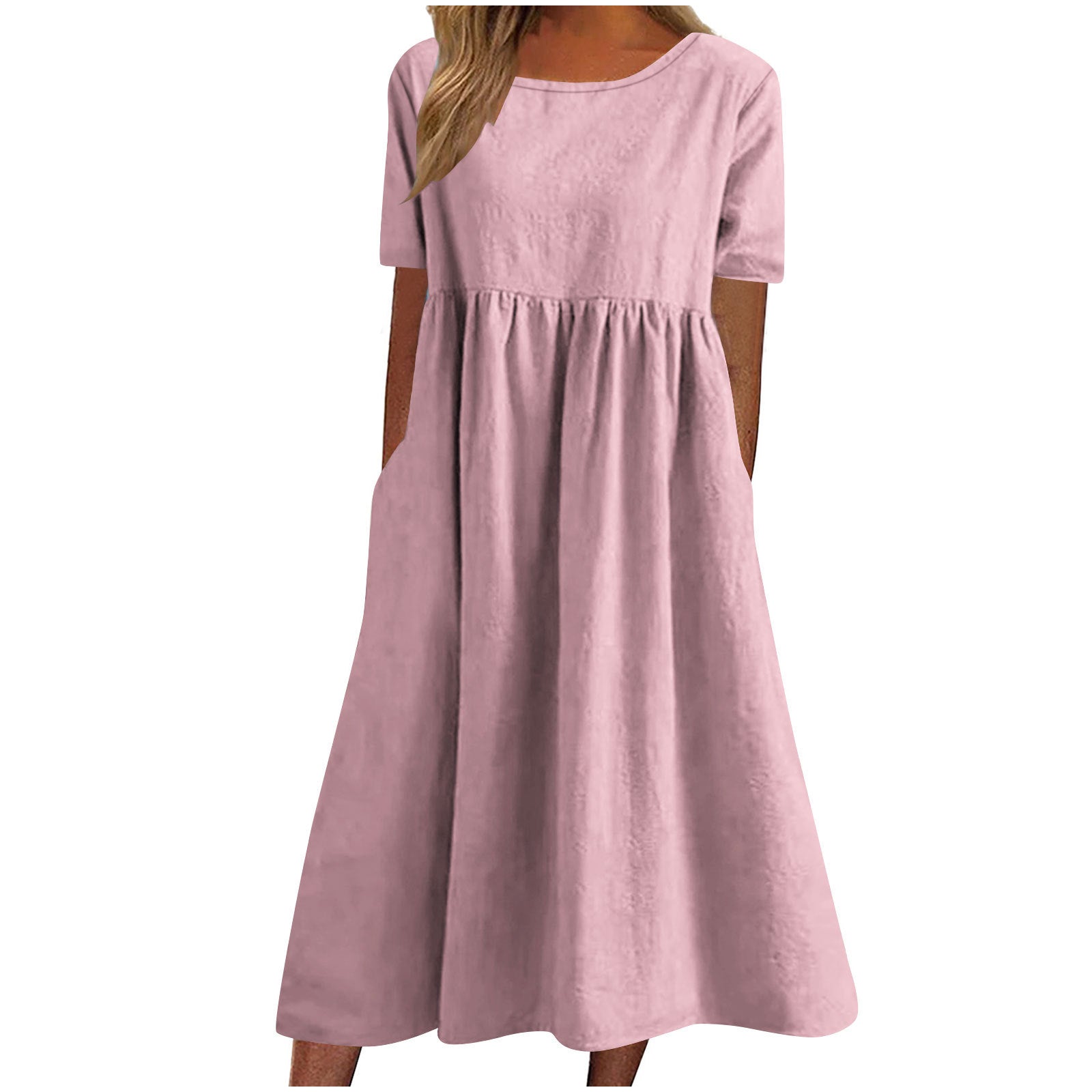 Damen lässiges Maxikleid mit Taschen R&B