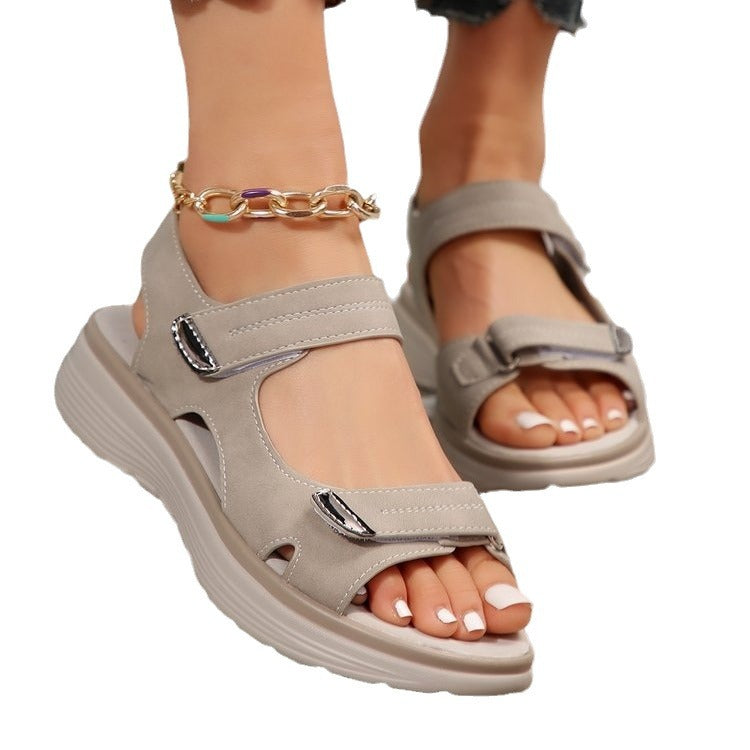 Damen Komfortable Sandalen mit verstellbaren Riemen und ergonomischer Fußbettung R&B
