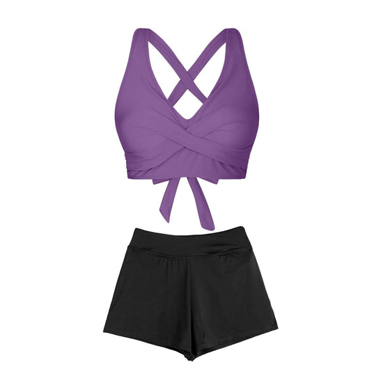 Damen Zweiteiliger Badeanzug mit floralem Design R&B