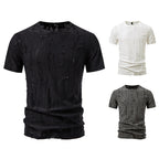 Herren T-Shirt mit strukturiertem Vintage-Design