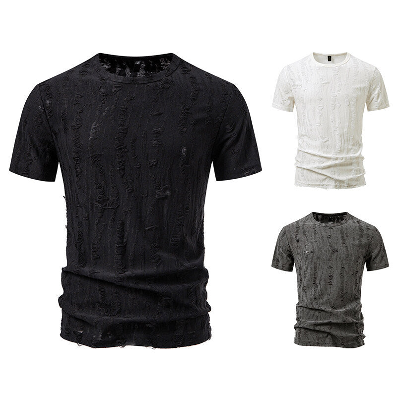 Herren T-Shirt mit strukturiertem Vintage-Design