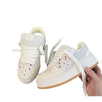 Damen Sportliche Sneakers mit dicker Sohle und atmungsaktiven Einsätzen R&B