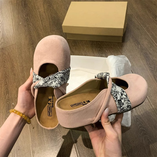 Damen Komfortable Clogs mit modischem Riemendesign R&B
