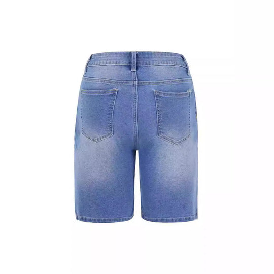 Damen Denim-Shorts mit lässigem Schnitt und lässigen Details R&B