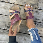 Damen eleganten Freizeitsandalen mit verstellbarem Riemen und ergonomischer Fußbettung R&B