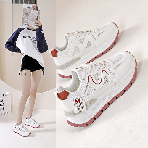 Damen Sportliche Lauf-Sneakers mit atmungsaktiver Mesh-Oberfläche und stabiler Sohle R&B