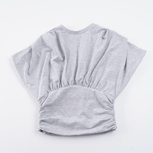 Damen lässiges Oversize-Oberteil mit Rüschendetails R&B