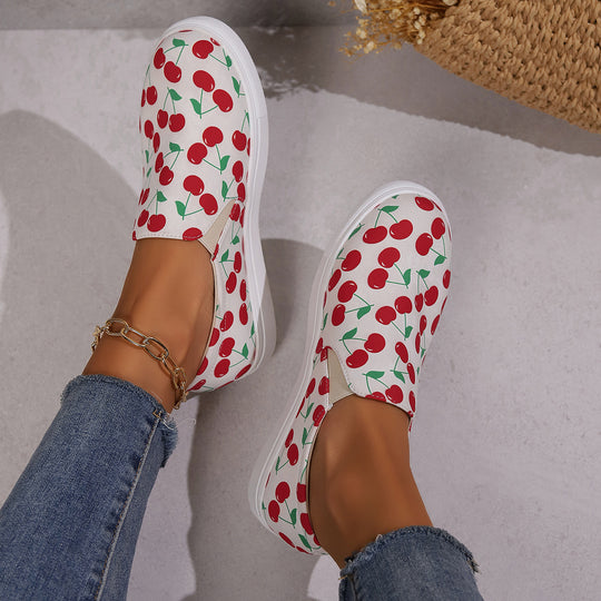 Damen Slip-On Sneakers mit fruchtigem Design R&B